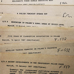 RFE/RL Polish Underground Press RFE/RL Polish Underground Press